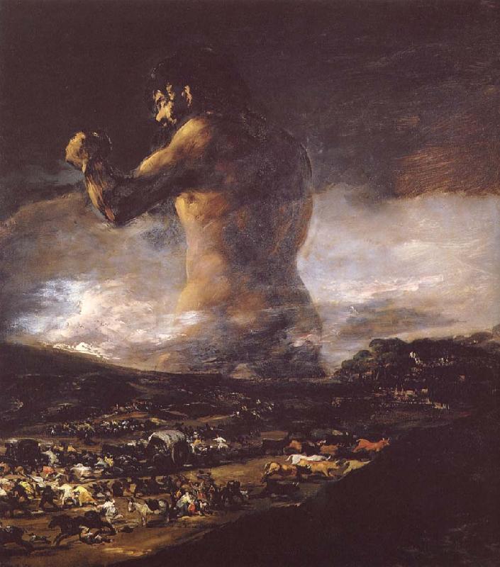 Francisco Goya Colossus oil painting image